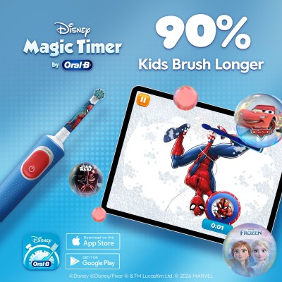 Eltandborste Vitality Pro Spiderman + resefodral