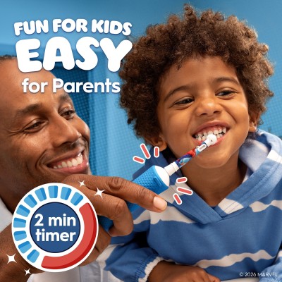 Eltandborste Vitality Pro Spiderman + resefodral