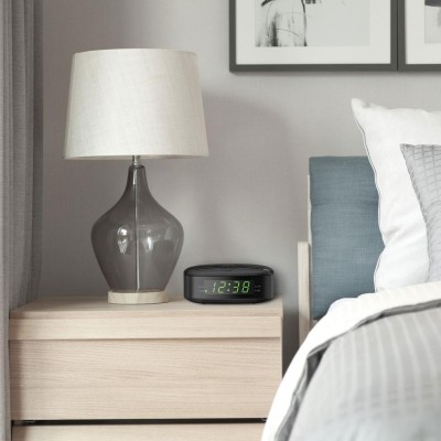 Philips - Klockradio FM Dubbla alarm Snabbval TAR3205/12 Svart - TAR3205/12