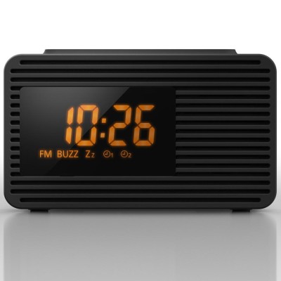 Klockradio FM snabbval Dubbla alarm RC-800EG-K