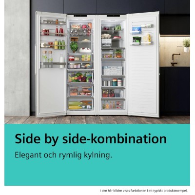 Siemens - GS36NVWCG - iQ300, Frysskåp, 186.2 x 59.5 cm, Vit