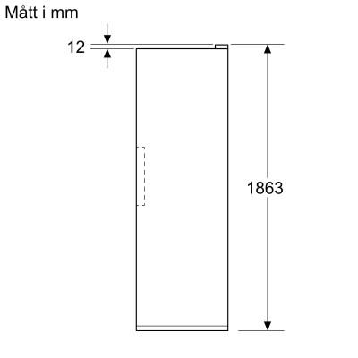 Siemens - GS36NVWCG - iQ300, Frysskåp, 186.2 x 59.5 cm, Vit
