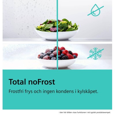 Siemens - KG36NVIDG - iQ300, Kombinerad kyl/frys, 186 x 60 cm, Rostfritt stål