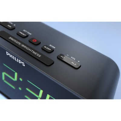 Klockradio FM Stora siffror Bluetooth TAR3306/12 Svart