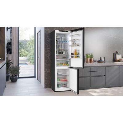 Siemens - KG39NVXCG - iQ300, Kombinerad kyl/frys, 203 x 60 cm, blackSteel, Total noFrost
