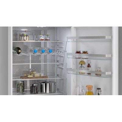 Siemens - KG49NVIDG - iQ300, Kombinerad kyl/frys, 203 x 70 cm, Rostfritt stål