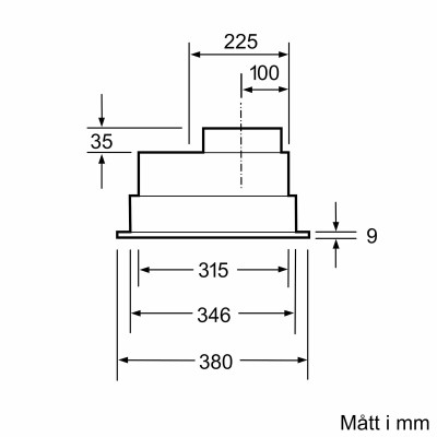 Siemens - LB55566 - iQ300, Inbyggnadsfläkt för skåp eller kåpa, 53 cm, Silvermetallic