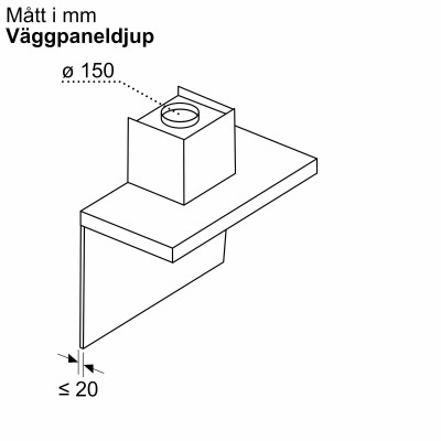 Siemens - LC65BCC60 - iQ300, Vägghängd köksfläkt, 60 cm, Mattsvart