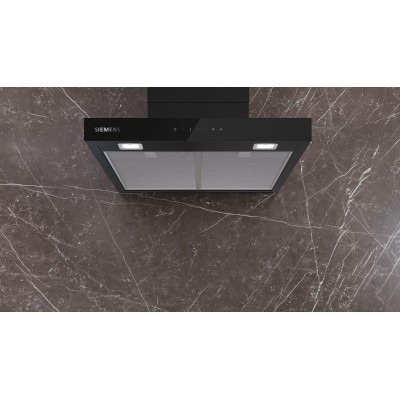 Siemens - LC67BDN60 - iQ500, Vägghängd köksfläkt, 60 cm, Mattsvart