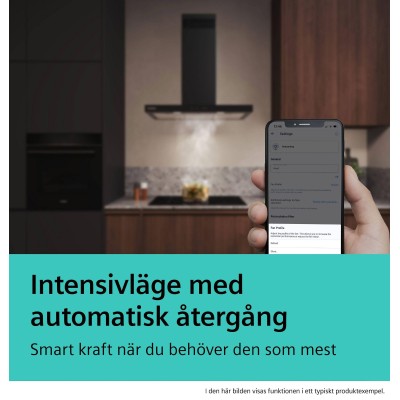 Siemens - LC67BDN60 - iQ500, Vägghängd köksfläkt, 60 cm, Mattsvart