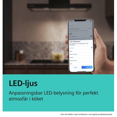 Siemens - LC67BDN60 - iQ500, Vägghängd köksfläkt, 60 cm, Mattsvart