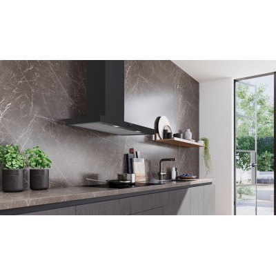 Siemens - LC95BCC60 - iQ300, Vägghängd köksfläkt, 90 cm, Mattsvart