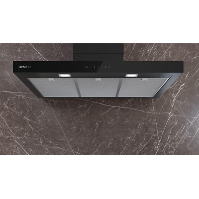 Siemens - LC97BDN60 - iQ500, Vägghängd köksfläkt, 90 cm, Mattsvart