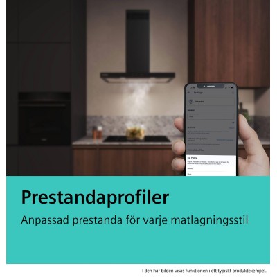Siemens - LC97BDN60 - iQ500, Vägghängd köksfläkt, 90 cm, Mattsvart