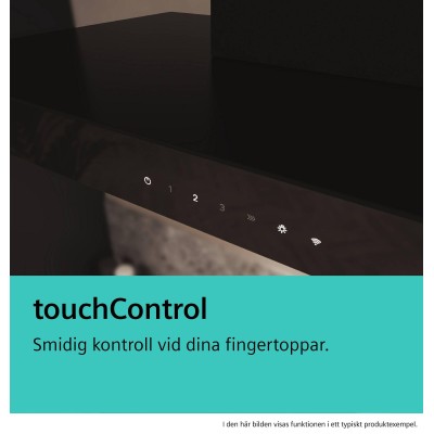 Siemens - LC97BDN60 - iQ500, Vägghängd köksfläkt, 90 cm, Mattsvart