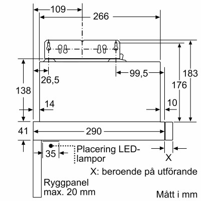 Siemens - LI64MC521 - iQ100, Utdragbar köksfläkt, 60 cm, Silvermetallic