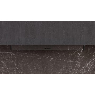 Siemens - LJ85BCC60 - iQ300, Skåpsintegrerad köksfläkt, 80 cm, Klarglas, Mattsvart