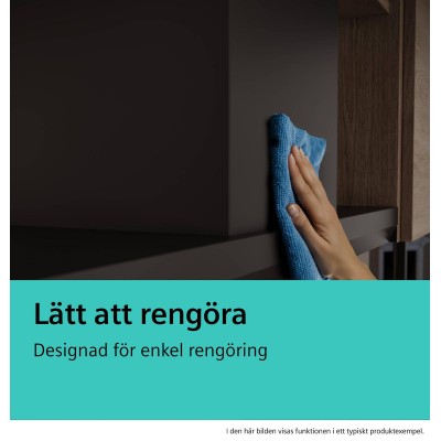 Siemens - LJ85BCC60 - iQ300, Skåpsintegrerad köksfläkt, 80 cm, Klarglas, Mattsvart