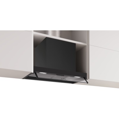 Bosch - DBB65CC60 - Serie 4, Skåpsintegrerad köksfläkt, 60 cm, Klarglas, Mattsvart