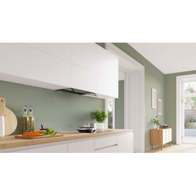 Bosch - DBB65CC60 - Serie 4, Skåpsintegrerad köksfläkt, 60 cm, Klarglas, Mattsvart
