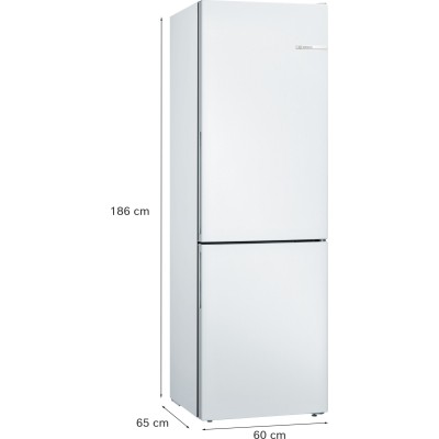 Bosch - KGV36VWEAS - Serie 4, Kombinerad kyl/frys, 186 x 60 cm, Vit