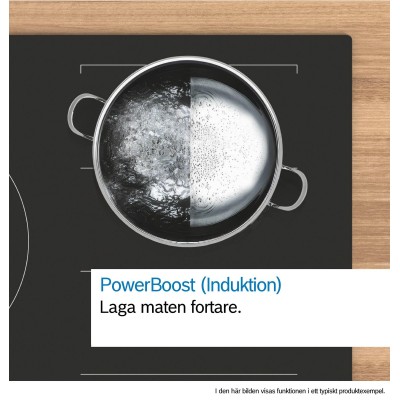 Bosch - PIF612BB1E - Serie 4, Induktionshäll, 60 cm, Ramlös Design