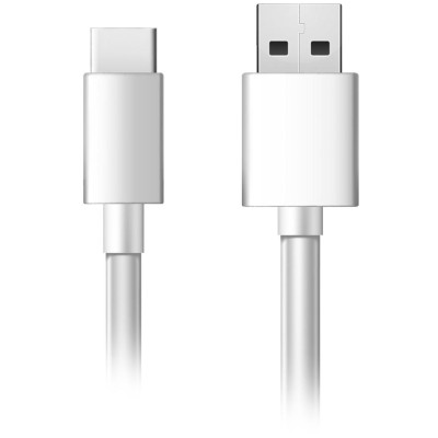 Klockradio Temp/Luftfuktighet USB-C/Batteridrift Vit