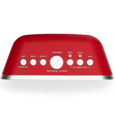 AIWA - Klockradio Två alarm USB ladd-uttag Röd - A14380