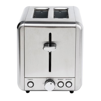 Champion - Brödrost 2 skivor 925W BR220 Rostfri - CHBR220