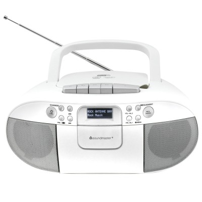 Boombox CD/MP3 DAB+/FM-radio Kassett USB SCD7800WE Vit