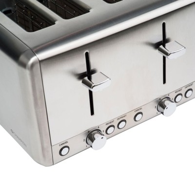 Champion - Brödrost 4 skivor 1000W BR420 Rostfri - CHBR420