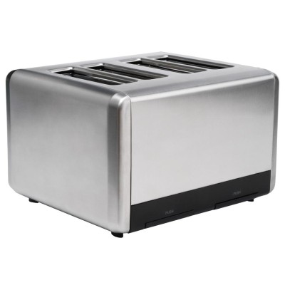 Champion - Brödrost 4 skivor 1000W BR420 Rostfri - CHBR420