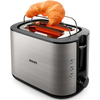 Philips - Brödrost HD2650 Rostfri 2skiv - HD2650/90