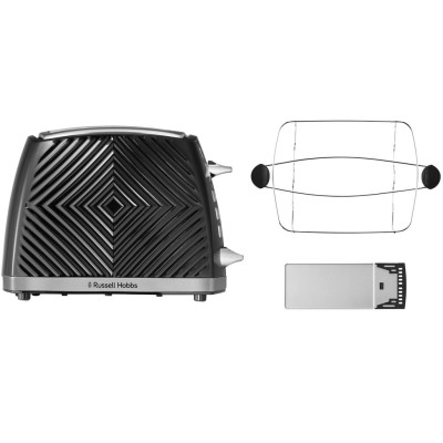 Russell Hobbs - Brödrost Svart Groove 2S Toast 26390-56 - A11041
