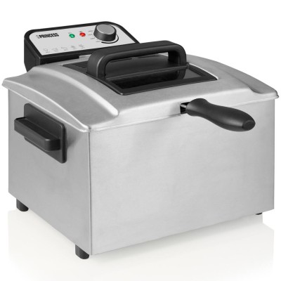 Princess - Fritös 5l Maxi 184090 3270W Rostfritt stål Emaljerad balja - A13518