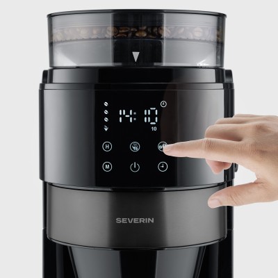 Kaffebryggare med kvarn Dark Inox KA 4830