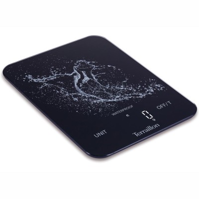Terraillon - Köksvåg Aqua Resist Uppladningsbar Usb-c, 8 kg - A13469