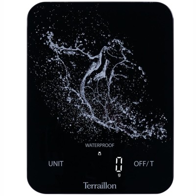 Terraillon - Köksvåg Aqua Resist Uppladningsbar Usb-c, 8 kg - A13469