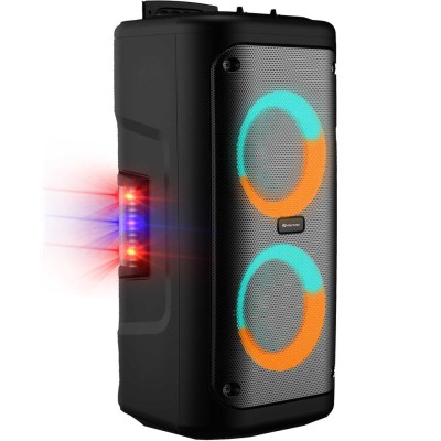 Party-högtalare Portabel 2x6,5" woofer Bluetooth LED-ljus 400W max TSP-353