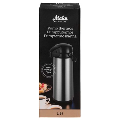 Maku - Pumptermos Stål 1,9 L - A15298
