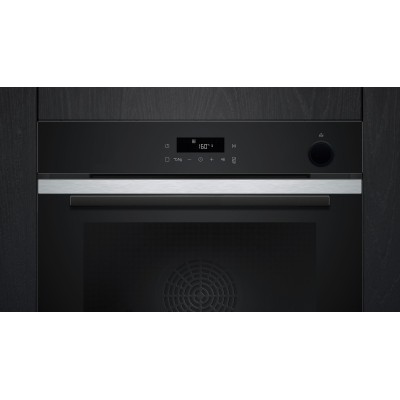 Siemens - HR272GES3 - iQ300, Inbyggnadsugn med ångfunktion, 60 x 60 cm, Rostfritt stål