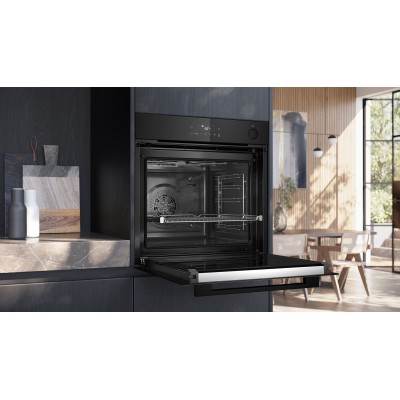 Siemens - HR272GES3 - iQ300, Inbyggnadsugn med ångfunktion, 60 x 60 cm, Rostfritt stål