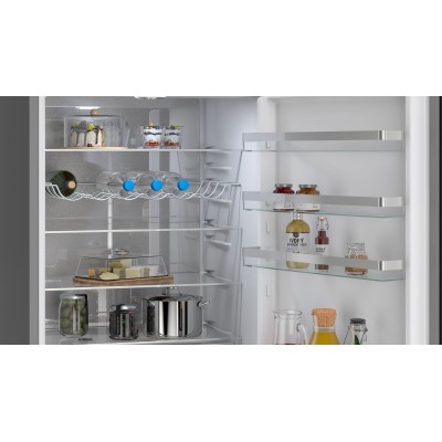 Siemens - KG49NVXCG - iQ300, Kombinerad kyl/frys, 203 x 70 cm, blackSteel