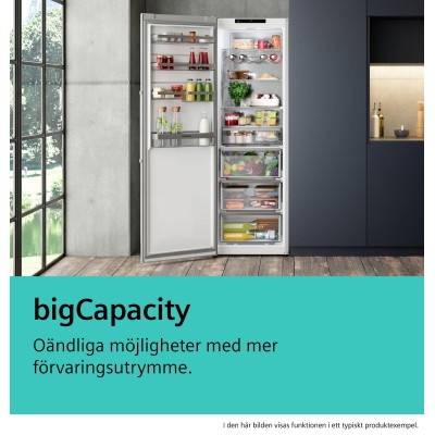 Siemens - KS36NVIDG - iQ300, Kylskåp, 186.2 x 59.5 cm, Borstat stål med antiFingerprint