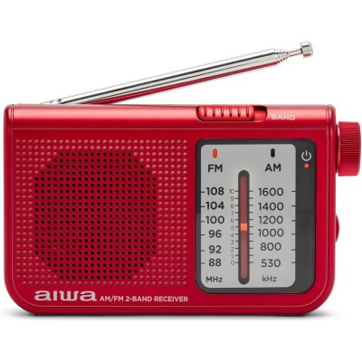 AIWA - Radio FM AM Fick-format RS-55/RD Röd - A14440