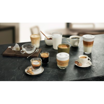 Siemens - TQ513R01 - Helautomatisk kaffemaskin, EQ500 integral, Dagsljus silver, Pianosvart