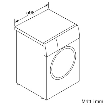 Siemens - WG66B2ALDN - iQ700, Tvättmaskin, frontmatad, 11 kg, max. 1600 varv/min