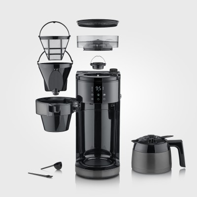 Termosbryggare med kvarn KA 4831 Dark Inox