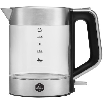 OBH Nordica - Vattenkokare Venice glass kettle 1,5 l. cordless  6418 - A10570