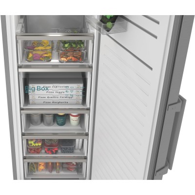 Siemens - GS36NVIDG - iQ300, Frysskåp, 186.2 x 59.5 cm, Borstat stål med antiFingerprint